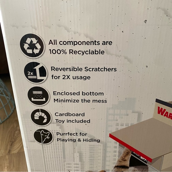 NEW Costco Kirkland Warehouse double decker Cat Scratcher - Picture 3 of 8